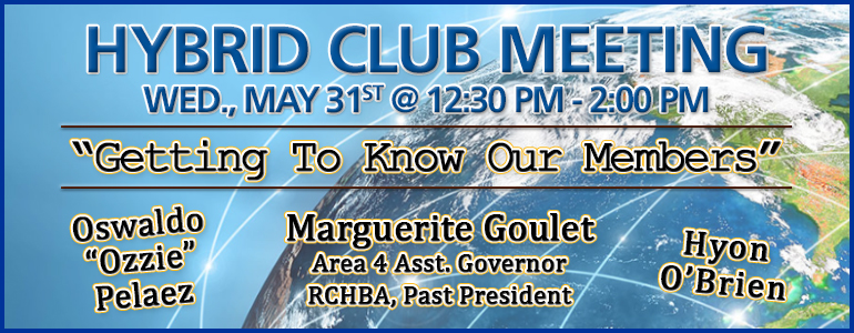 Next Rotary Club Weekly Meeting